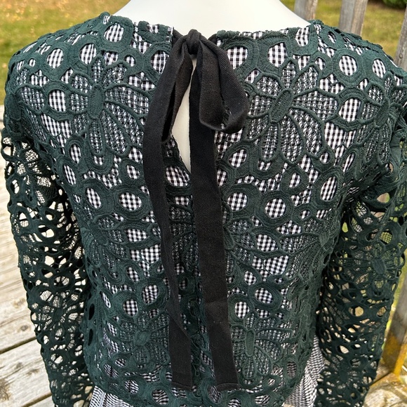 Maeve⎪Gabriella Gingham & Lace Top - Picture 6 of 8